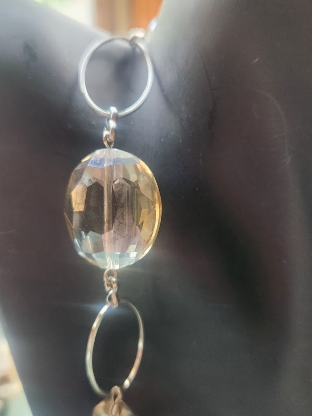 Champagne Crystal Rope Necklace - 32" Opera Length! - Picture 2 of 5